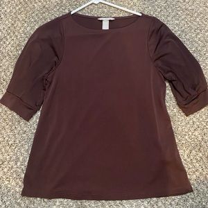 Burgundy blouse